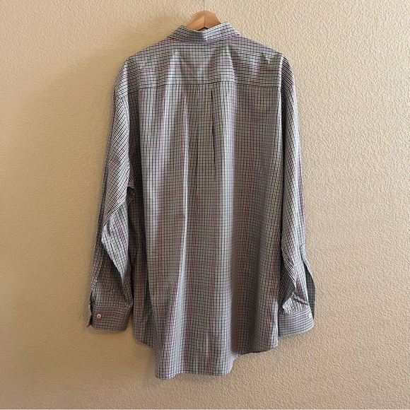 Peter Millar Gingham Pattern Long Sleeve Button Down Shirt Size XL - Picture 8 of 12